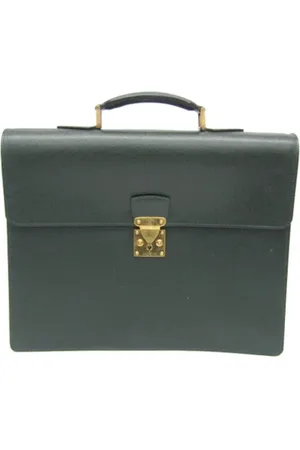 LOUIS VUITTON Pre-owned, Mężczyzna, Zielony, ONE SIZE, Skóra, Pre-owned Leather briefcases