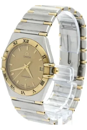 Omega Pre-owned, Mężczyzna, Żółty, ONE SIZE, Pre-owned Stainless Steel watches