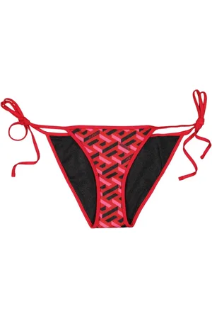 VERSACE Stroje kąpielowe, Kobieta, Czerwony, M, Dół Bikini Greckiego