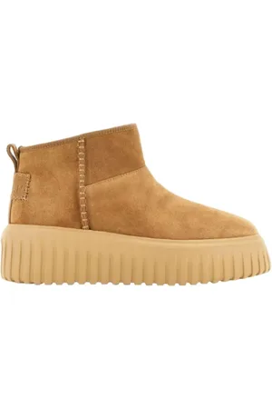 Hogan Buty, Kobieta, brązowy, 40 EU, Zamsz, Wygodne Botki zamszowe w kolorze camel