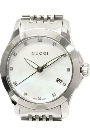 Gucci Pre-owned, Kobieta, Biały, ONE SIZE, Pre-owned Metal watches