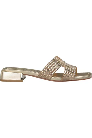 Alma en Pena Buty, Kobieta, Żółty, 36 EU, Jewel płaski sandał