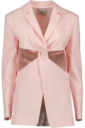 COPERNI Kurtki, Kobieta, Różowy, S, Twist Cut Fitted Wool Jacket