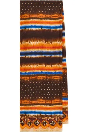Maliparmi Akcesoria, Kobieta, Wielobarwność, ONE SIZE, Jedwabna Kolekcja Print Szalik