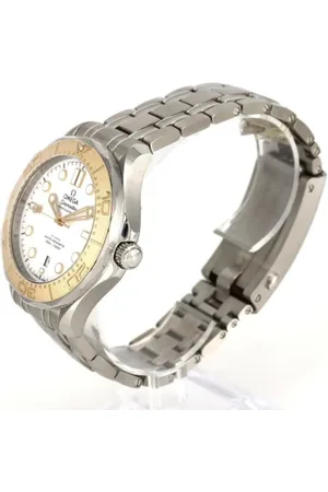 Omega Pre-owned, Mężczyzna, Biały, ONE SIZE, Pre-owned Stainless Steel watches