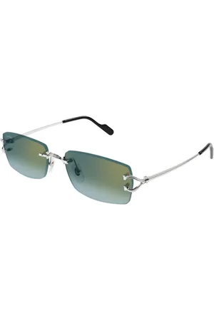 Cartier Akcesoria, unisex, Szary, ONE SIZE, Stylowe okulary przeciwsłoneczne na modny look