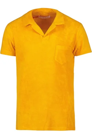 Orlebar Brown Koszulki, Mężczyzna, Pomarańczowy, M, Organiczny Bawełniany Pomarańczowy Polo