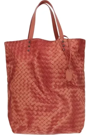 Bottega Veneta Pre-owned, Kobieta, Pomarańczowy, ONE SIZE, Pre-owned Canvas handbags