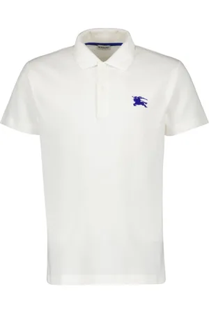 Burberry Koszulki, Mężczyzna, Biały, L, Klasyczny Polo Shirt Wiosna-Lato 2024