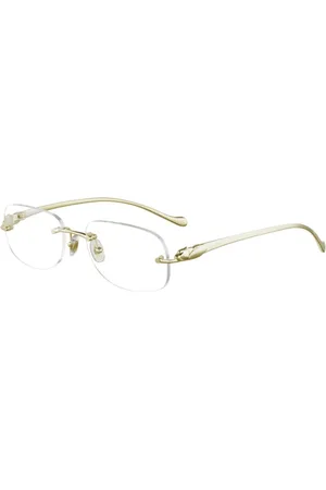 Cartier Akcesoria, unisex, Żółty, ONE SIZE, Stylowe oprawki dla miłośników mody