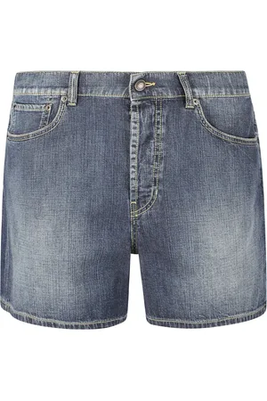 Alexander McQueen Szorty, Mężczyzna, Niebieski, S, Niebieskie Szorty Jeansyowe Ciemny Kamień Pranie