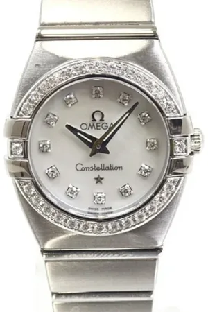 Omega Pre-owned, Kobieta, Biały, ONE SIZE, Pre-owned Stainless Steel watches