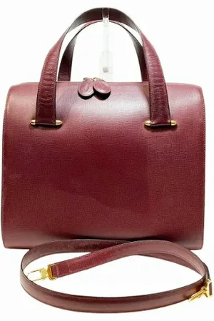 Cartier Pre-owned, Kobieta, brązowy, ONE SIZE, Skóra, Pre-owned Skórzane torebki