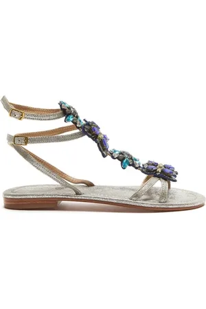 Maliparmi Buty, Kobieta, Szary, 38 EU, Magnolia Stones Capri Srebrno-Niebieskie Buty