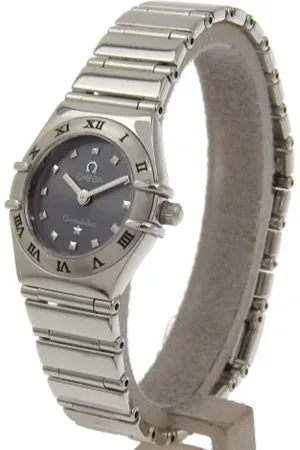 Omega Pre-owned, Kobieta, Czarny, ONE SIZE, Pre-owned Fabric watches