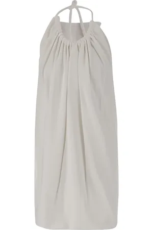 Sportmax Sukienki, Kobieta, Biały, XS, Biała Mini Sukienka z Otwartym Tyłem