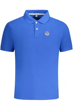 North Sails Koszulki, Mężczyzna, Niebieski, L, Niebieski Polo z Baweny dla Mczyzn