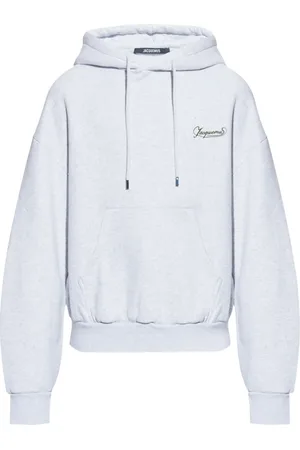 Jacquemus Bluzy, Mężczyzna, Szary, S, Szara Bluza z Logo
