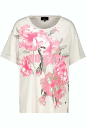 monari Koszulki, Kobieta, Beżowy, 3XL, Stylowy T-shirt