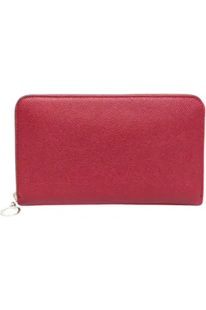 Bvlgari Pre-owned, Kobieta, Czerwony, ONE SIZE, Skóra, Pre-owned skórzane portfele