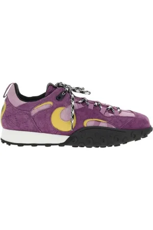 Marine Serre Buty, Kobieta, Fioletowy, 39 EU, Zamsz, Sneakersy z zamszowym wzorem księżyca