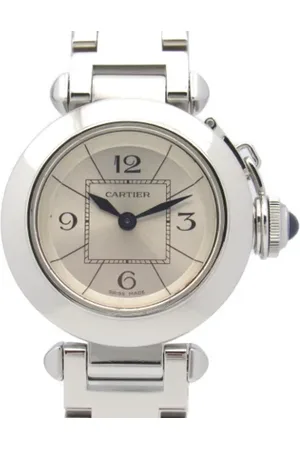Cartier Pre-owned, Kobieta, Szary, ONE SIZE, Len, Pre-owned Stainless Steel watches