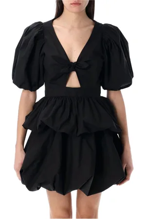 ROTATE Sukienki, Kobieta, Czarny, M, Puff Sleeve Top
