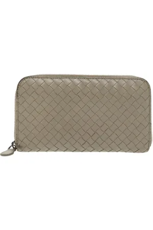 Bottega Veneta Pre-owned, unisex, Szary, ONE SIZE, Skóra, Pre-owned skórzane portfele