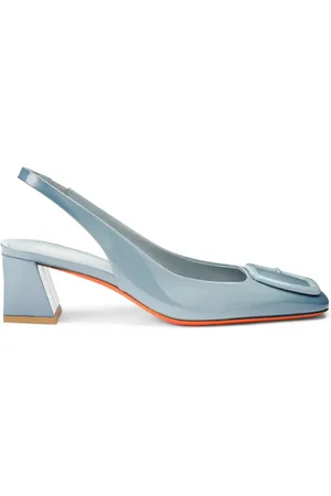 santoni Buty, Kobieta, Niebieski, 38 1/2 EU, Eleganckie Slingback Obcasy