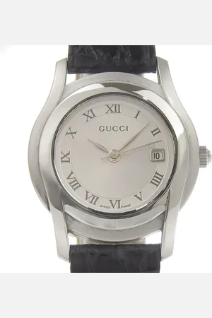 Gucci Pre-owned, Kobieta, Szary, ONE SIZE, Skóra, Pre-owned Stainless Steel watches