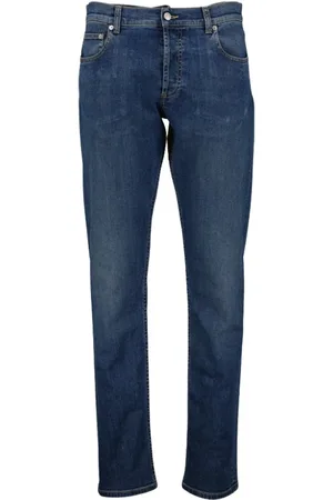 Alexander McQueen Jeansy, Mężczyzna, Niebieski, M, Denim, Straight cut denim jeans