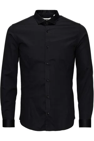 JACK & JONES Koszule, Mężczyzna, Czarny, M, Koszule casualowe