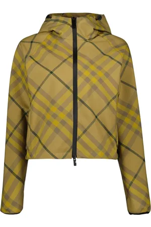 Burberry Kurtki, Kobieta, Beżowy, M, Nylon, Kurtka z kapturem Vintage Check