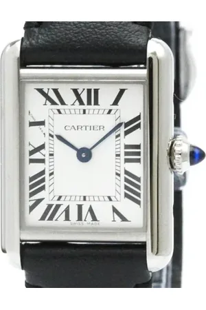 Cartier Pre-owned, Kobieta, Szary, ONE SIZE, Skóra, Pre-owned Stainless Steel watches