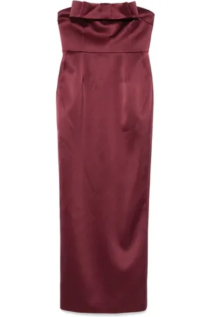 Ilkyaz Ozel Sukienki, Kobieta, Czerwony, S, Kolekcja Sukienek Bordeaux