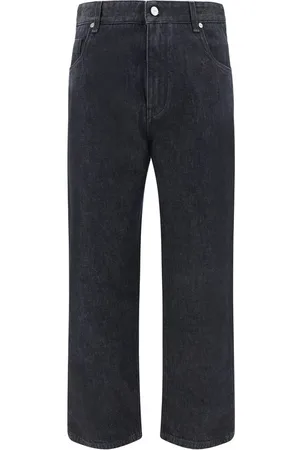 Fendi Jeansy, Mężczyzna, Czarny, W32, Klasyczne Jeansy o prostym krojuy z Brand Accent