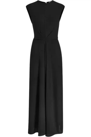 Proenza Schouler Sukienki, Kobieta, Czarny, L, Poliester, Czarna sukienka trapezowa z odkrytymi plecami