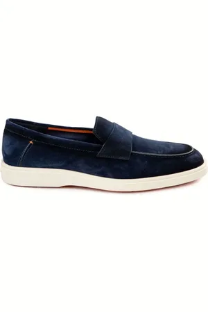 santoni Buty, Mężczyzna, Niebieski, 40 EU, Stylowe Mokasyny dla Mężczyzn