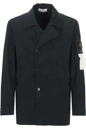 Stone Island Płaszcze, Mężczyzna, Niebieski, XL, Stylowe Płaszcze Kolekcja