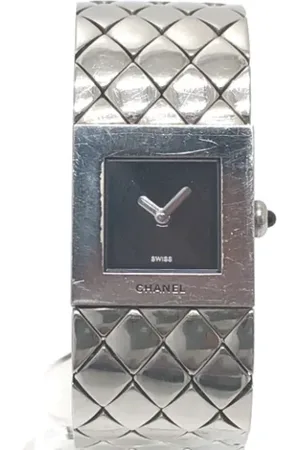 CHANEL Pre-owned, Kobieta, Czarny, ONE SIZE, Pre-owned Metal watches