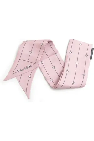 Prada Pre-owned, Kobieta, Różowy, ONE SIZE, Pre-owned Silk scarves