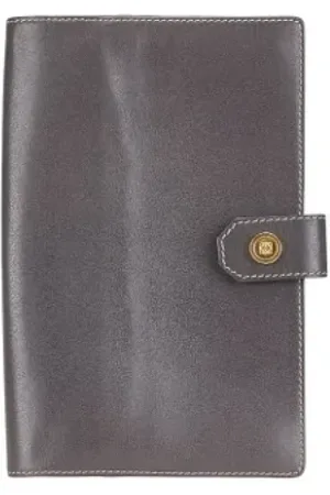 Loewe Pre-owned, Kobieta, Szary, ONE SIZE, Skóra, Pre-owned skórzane portfele
