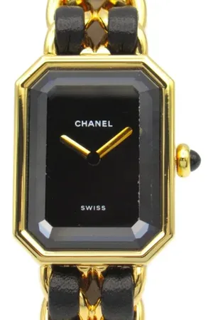 CHANEL Pre-owned, Kobieta, Czarny, ONE SIZE, Skóra, Pre-owned Leather watches