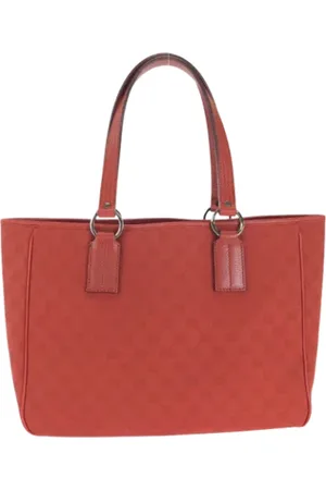 Gucci Pre-owned, Kobieta, Czerwony, ONE SIZE, Skóra, Pre-owned Canvas gucci-bags