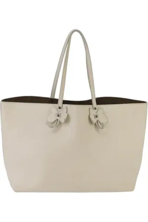 Bottega Veneta Pre-owned, Kobieta, Biały, ONE SIZE, Skóra, Pre-owned skórzane torby na ramię