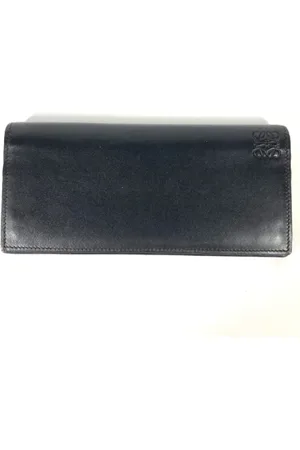 Loewe Pre-owned, Kobieta, Czarny, ONE SIZE, Skóra, Pre-owned skórzane portfele