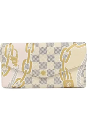LOUIS VUITTON Pre-owned, Kobieta, Beżowy, ONE SIZE, Pre-owned Fabric wallets