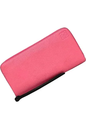 Loewe Pre-owned, Kobieta, Różowy, ONE SIZE, Skóra, Pre-owned skórzane portfele