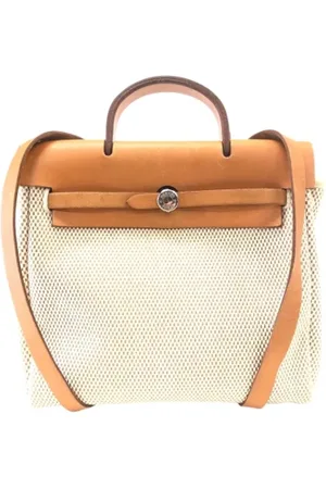 Hermès Pre-owned, Kobieta, Beżowy, ONE SIZE, Skóra, Pre-owned Leather backpacks