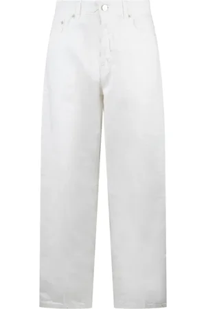 haikure Jeansy, Kobieta, Biały, W25, Denim, Luksusowe jeansy z szerokimi nogawkami